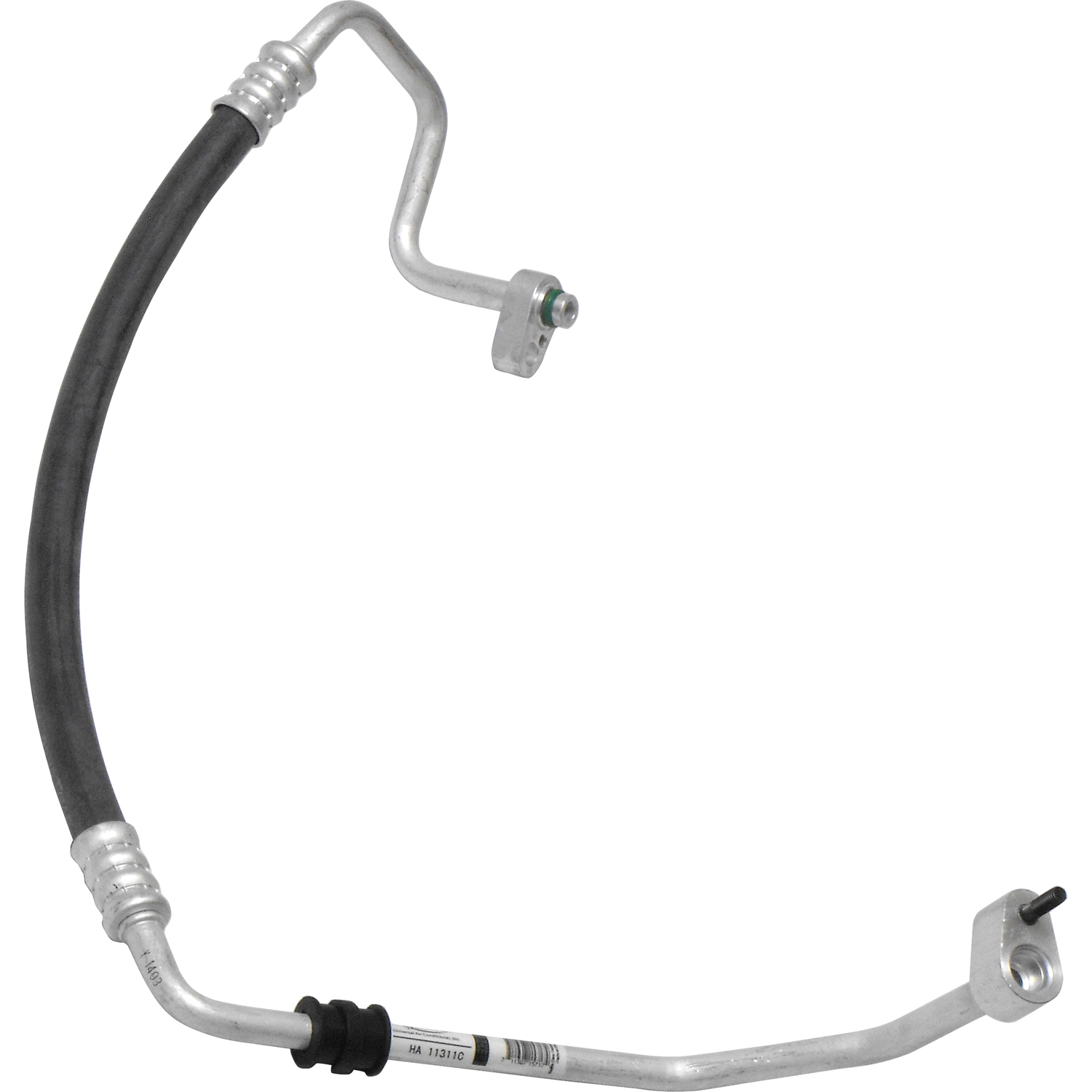 New UAC HA 11311C A/C Refrigerant Discharge Hose -- Discharge Line Fits select: 2003-2005 HYUNDAI ACCENT, 2001-2002 HYUNDAI ACCENT GL