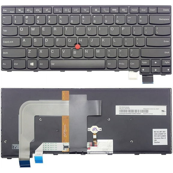 New US Backlit Keyboard Replacement for Lenovo Thinkpad T470s 00PA452 00PA482 Laptop English Keyboard Light Backlight