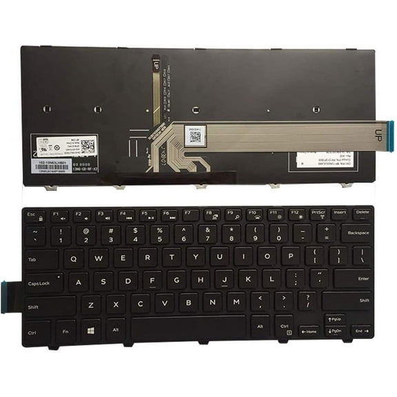 New US Black Backlit English Keyboard Replacement for Dell Latitude 3450 3460 P63G P63G001 3470 3480 3488 Light Backlight