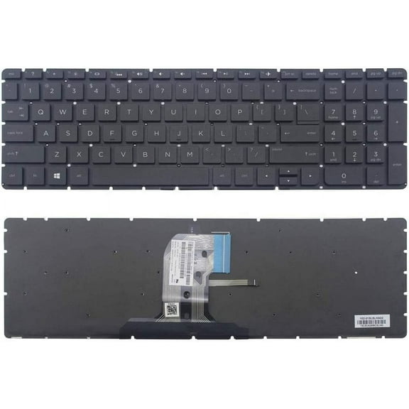 New US Black Backlit English Laptop Keyboard (Without Frame) Replacement for HP 15-BA 15-BA001CY 15-BA001DS 15-BA002CY 15-BA002DS 15-BA003CY 15-BA003DS 15-BA004CY 15-BA004DS 15-BA005CY Light Backligh