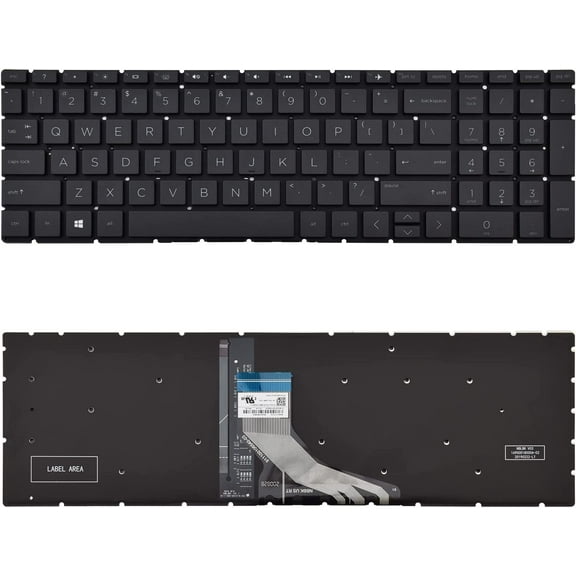 New US Black Backlit English Laptop Keyboard (Without Frame) Replacement for HP Pavilion 15-CR 15-CR0051CL 15-CR0009CA 15-CR0010NR 15-CR0011NR 15-CR0035NR 15-CR0051CL 15-CR0051OD 15-CR0052OD