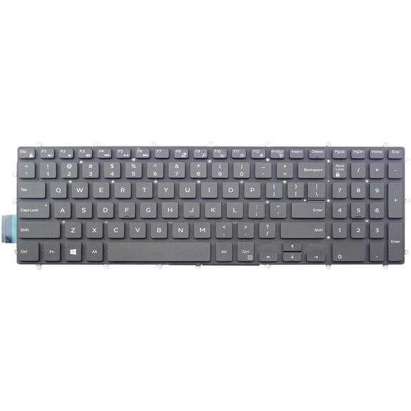 New US Black Backlit Keyboard (Without Frame) Replacement for Dell Vostro 15 3582 3583 3584 Light Backlight
