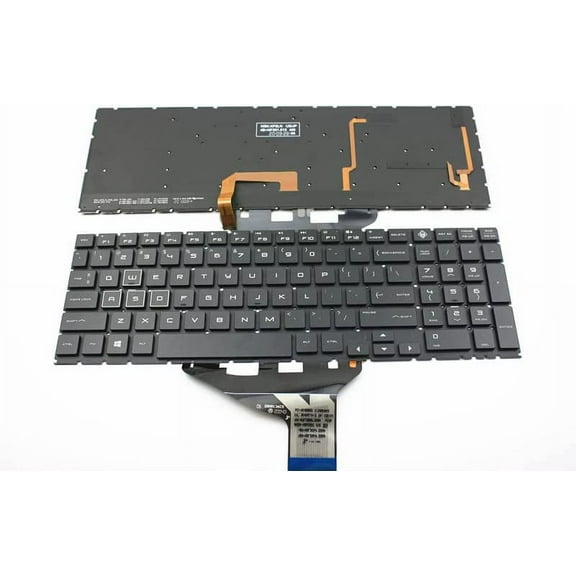 New US Black English Backlit Backlight Laptop Keyboard (Without palmrest) for HP Omen 15-DH TPN-C143 15-DH1065CL 15-DH1070WM 15-DH1019NR 15-DH1054NR 15-DH1060NR 15-DH1087NR