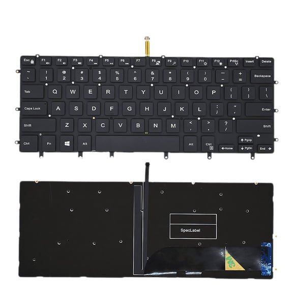 New US Black English Backlit Backlight Laptop Keyboard (Without palmrest) for Dell XPS 15 7590 Precision 5540 M5540