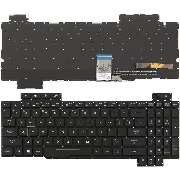 New US Black English Backlit Laptop Keyboard (Without palmrest) for ASUS GL504 GL504GV GL504G GL504GM GL504GW GL504GM-DS74 GL504GV-DS74 GL504GW-DS74 GL504GS-DH76 0KNR0-6614US00