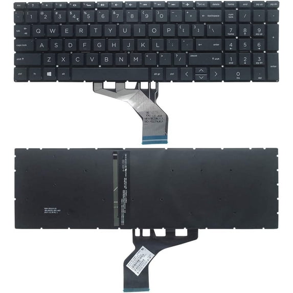 New US Black English Backlit Laptop Keyboard (Without palmrest) for HP 15-DW 15T-DW000 15-DW0007CA 15-DW0008CA 15-DW0010DS 15-DW0011DS 15-DW0021CL 15-DW0023CL Light Backlight