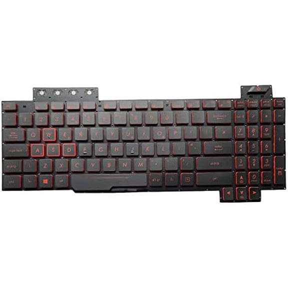 New US Black English Backlit Laptop Keyboard (Without palmrest) Replacement for Asus TUF Gaming FX504 FX504GD FX504GE FX504GM Light Backlight