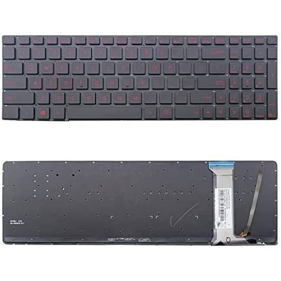 New US Black English Backlit Laptop Keyboard (Without palmrest) for ASUS FZ50VL FZ50VW FZ50JX FZ50VX FZ50VXK GL752VL GL752VWM GL752VW GL752VLM