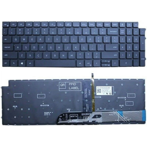 New US Black English Backlit Laptop Keyboard (Without palmrest) for Dell 15.6" inch Latitude 3520 Vostro 5510 5515 7510