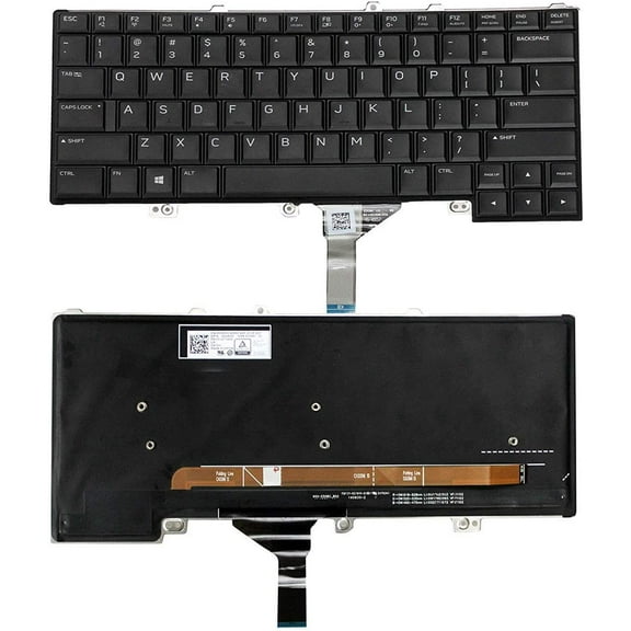 New US Black English Backlit Laptop Keyboard (Without palmrest) for Dell Alienware P69F P69F002 P69F002 Light Backlight