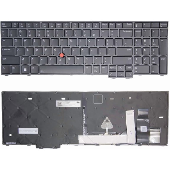 New US Black English Backlit Laptop Keyboard for Lenovo Thinkpad L15 Gen 4 (Type 21H3, 21H4 21H7, 21H8)