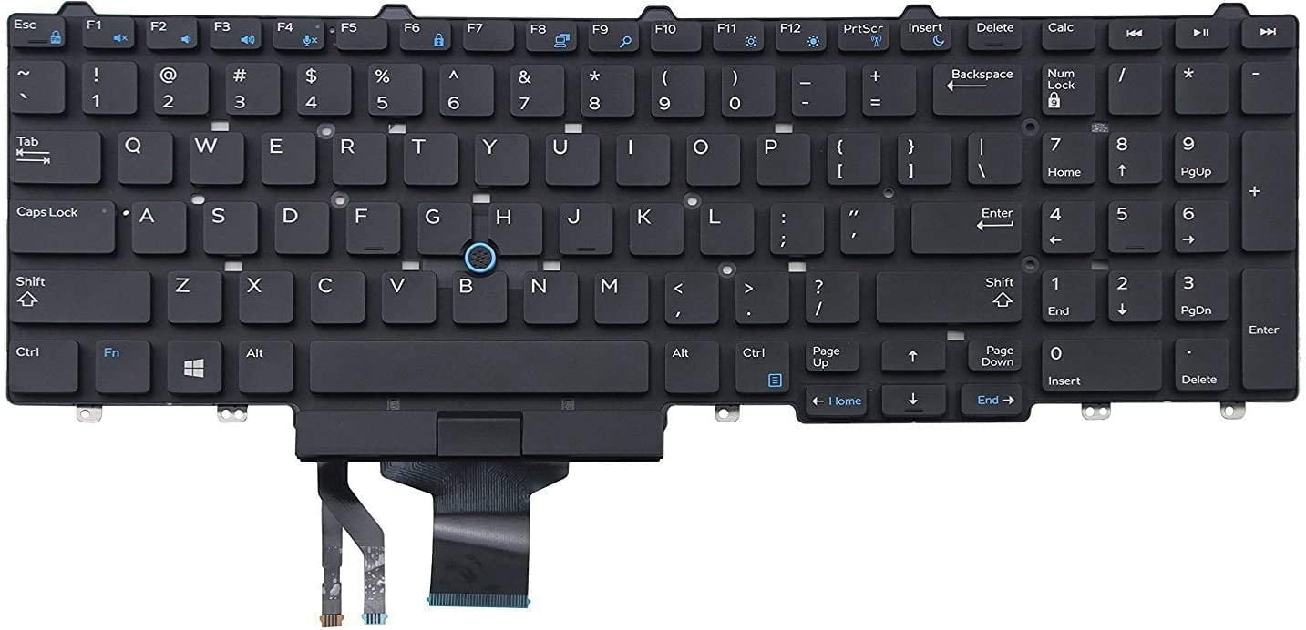 New US Black English Keyboard (No Backlit W/Pointer Without Frame ...
