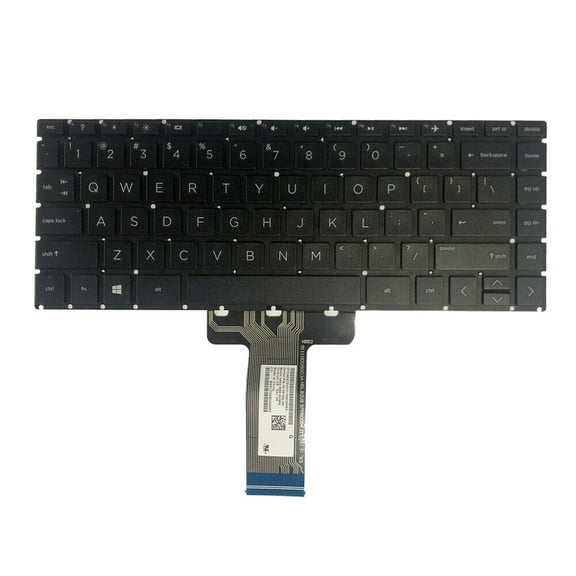 New US Black English Laptop Keyboard (Without Frame) for HP 14-CF 14-CF0006DX 14-CF0008CA 14-CF0010CA 14-CF0010CA 14-CF0010DS 14-CF0011DS 14-CF0012DS 14-CF0013DX 14-CF0014DX 14-CF0016CA 14-CF0018CA