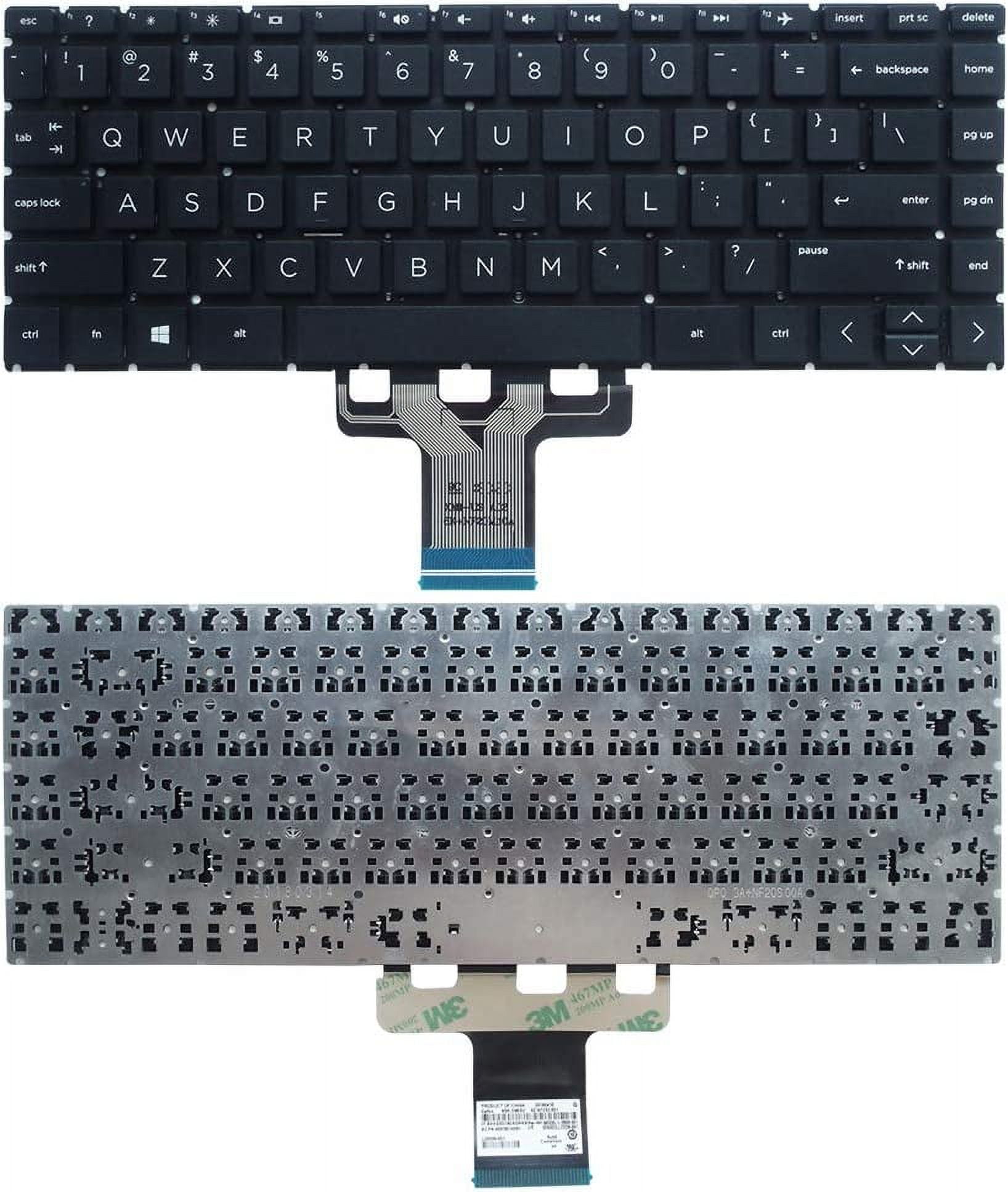 New US Black English Laptop Keyboard (Without Frame) for HP 14-DF 14 ...