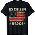 thumbnail image 1 of New US Citizen Est 2024 American Immigrant Citizenship Gifts T-Shirt, 1 of 3