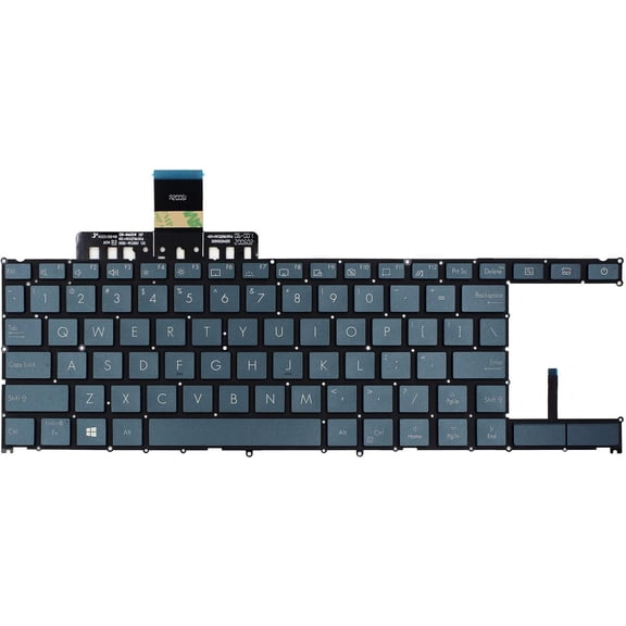 New US English Backlit Laptop Keyboard (Without palmrest) for Asus ZenBook Duo UX481 UX481FA UX481FL UX481FL-XS74T UX481FA-DB71T Light Backlight