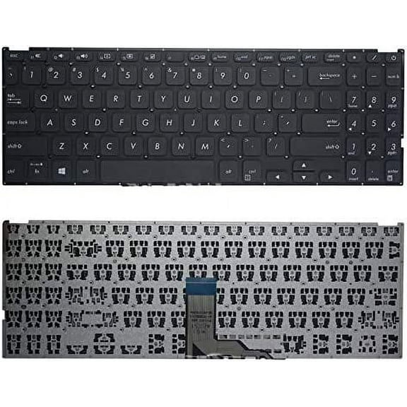 New US English Black Keyboard (Without palmrest) Replacement for Asus Vivobook X512 X512FA X512DA X512UA X512UB F512DA F512DA-WH31 F512FA F512FA-AB34 F512UA