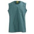 thumbnail image 1 of New US GI Vietnam Era Men's Sleeveless Surgical Shirt/Scrub Top, Cyan Blue, Medium, 1 of 2
