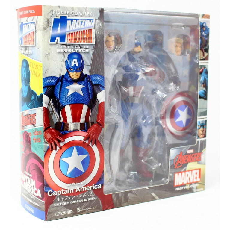 New US Revoltech No 007 Captain America Amazing Yamaguchi