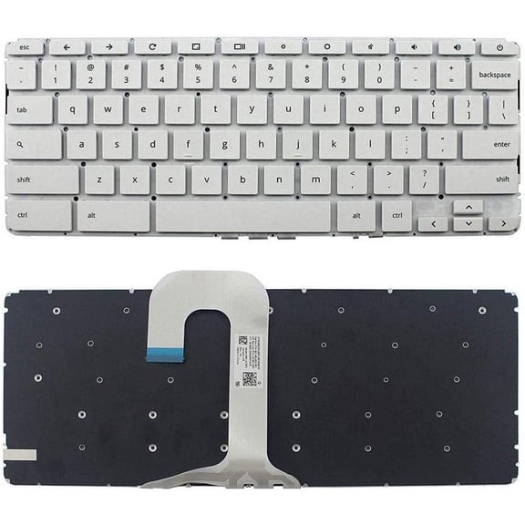 New US White Keyboard for HP Chromebook 14-CA000NR 14-CA003CL 14-CA005CL 14-CA010NR 14-CA051NR 14-CA052WM 14-CA053CL 14-CA060NR 14-CA061DX 14-CA070NR 14-CA091WM 14-CA092WM 14-CA137NR