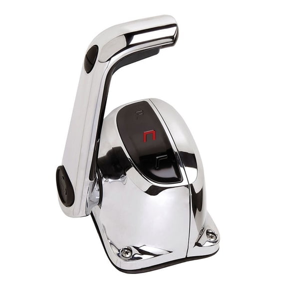 New Uflex Single Lever Top Mount Control w/Neutral Lock & Trim Switch - Chrome