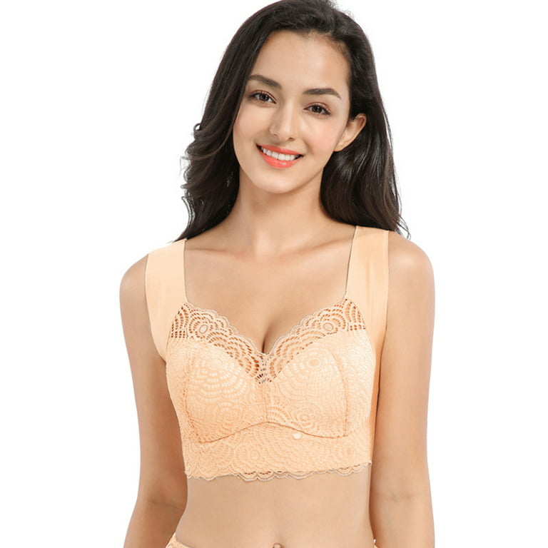New Ultimate Lift Full-Figure Seamless Lace Cut-Out Bra Comfortable And  Breathable Without Restraint