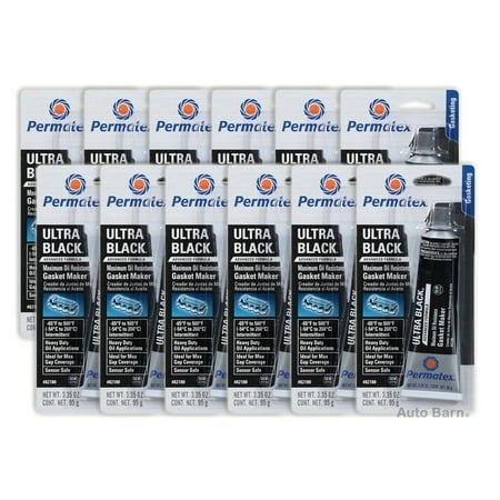 New Ultra Black Oil Resistant Rtv Silicone Gasket Maker permatex 82180 3-1/4 oz. Tube