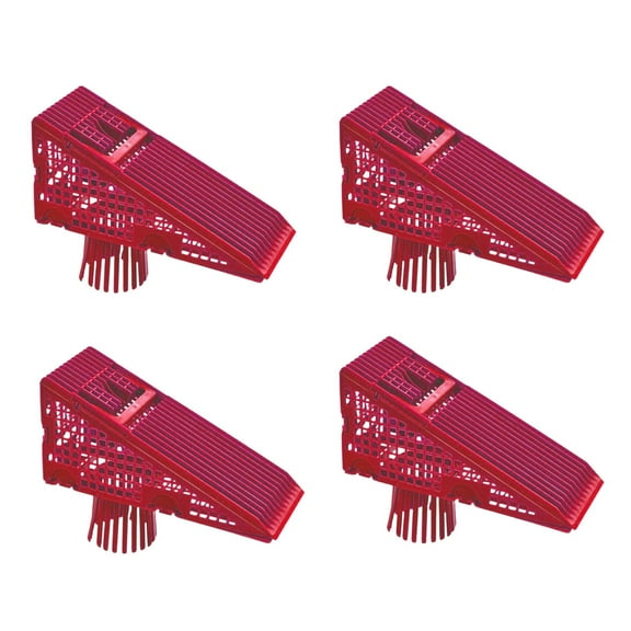 New Unbrand - EZ Clean Downspout Wedge- Drain Filter Accessorie No Tool Require Plastic - Red 4 pack
