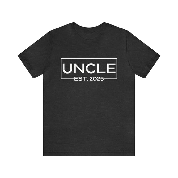 New Uncle Gift, Baby Announcement Shirt Uncle Est. 2025
