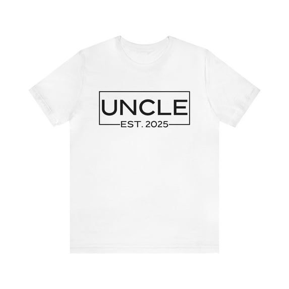 New Uncle Gift, Baby Announcement Shirt Uncle Est. 2025