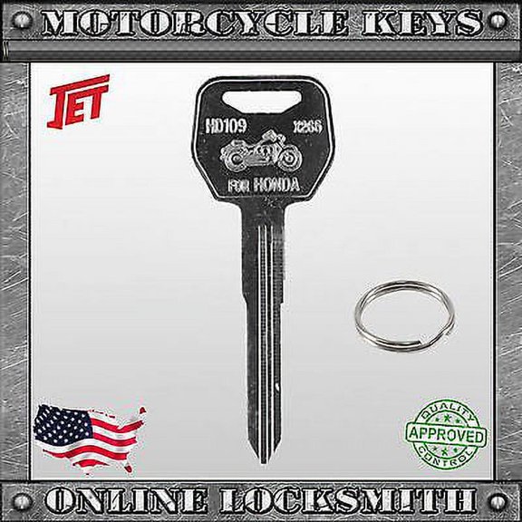 New Uncut Key For Honda Motorcycles Cbr954Rr 02-03 Cbr1000Rr 2004+ New Style
