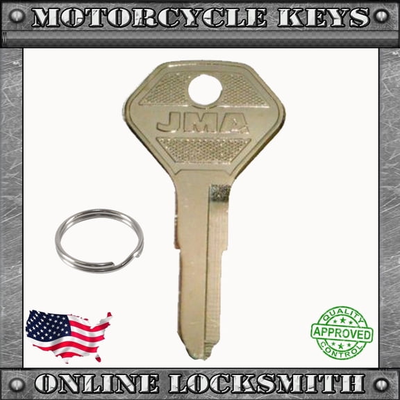 New Uncut Key For Kawasaki Motorcycles 1979+ Keyway X41 / KA14