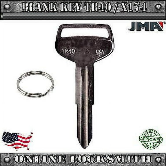 New Uncut Replacement Key For Toyota Vehicles Blank Key (Old Models) - TR40/X174