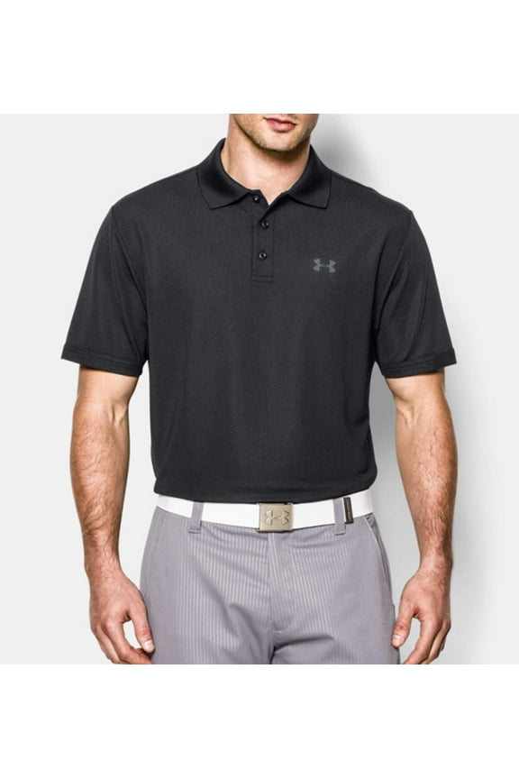 UA Men's Performance Golf Polo Shirt 1242755 (White, L)