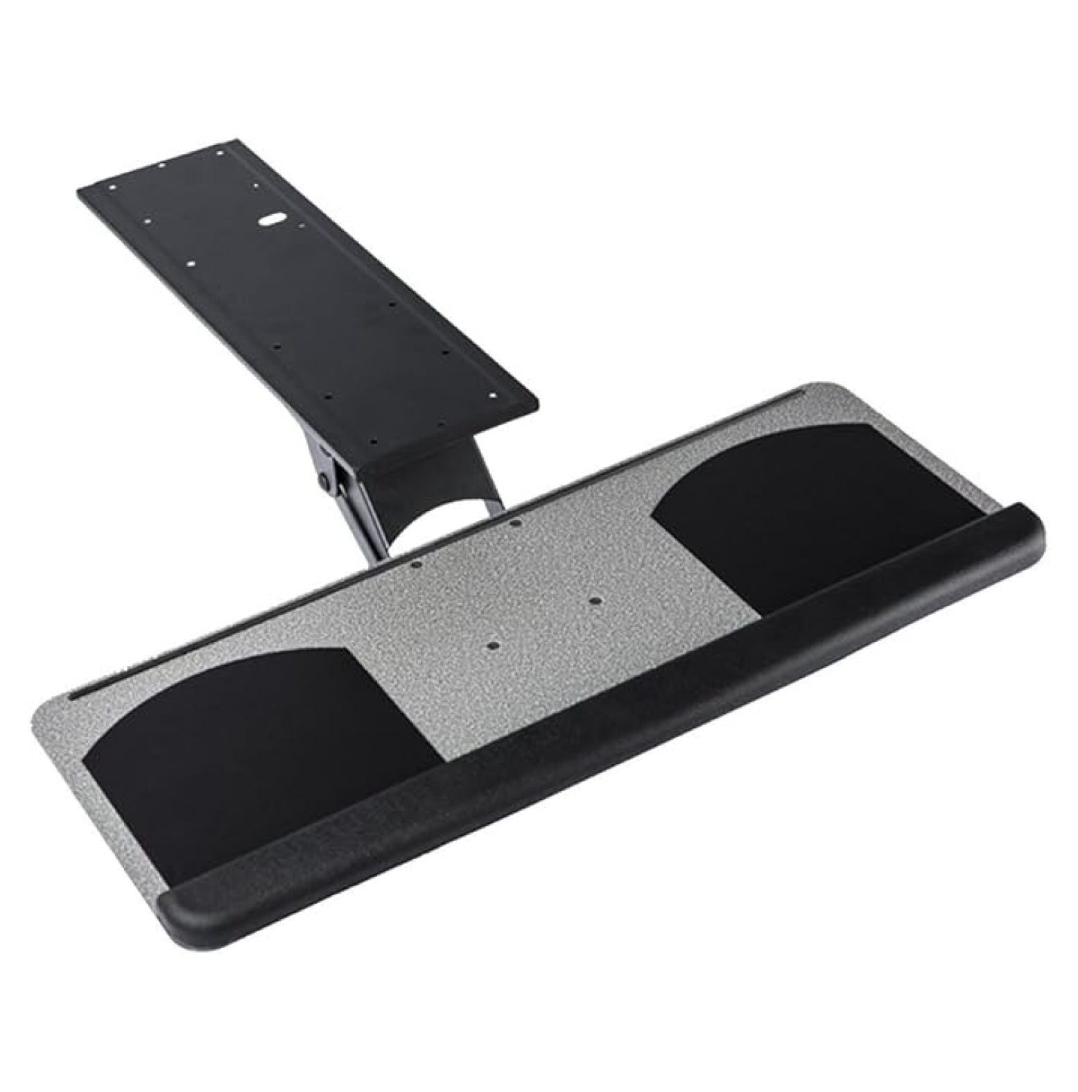 New Undermount Height Adjustable Keyboard Tray Mouse Pad Tray with Drawer and Tiltable Ergonomic Design 360 revolvable (25" x 10")