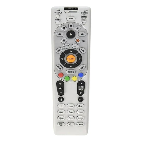 New Universal D IrecTV RC 66RX IR/RF Remote Control AT&T Replaces R C65 R C64