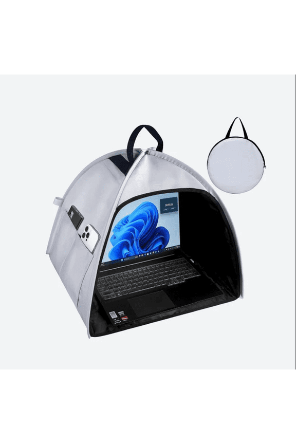 New Universal Foldable Laptop Sun Shade,LAPTOP SUN SHADE AND PRIVACY SHIELD Built In Storage Pocket For Pens Cables Notes Compact Fits In Backpack Or Luggage