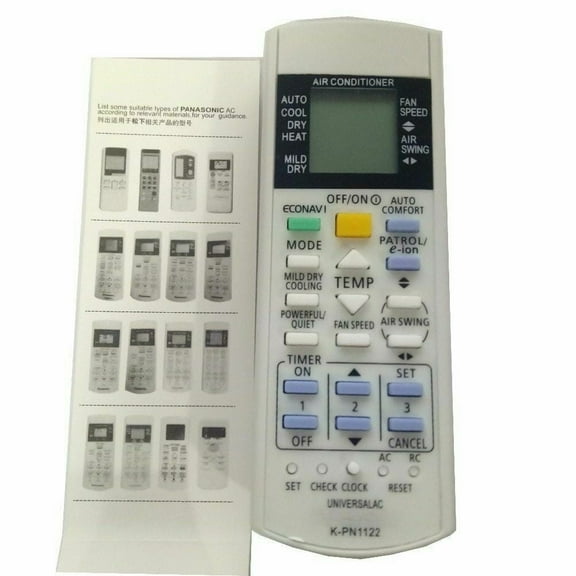 New Universal K-PN1122 KL-PN1128 For All National Panasonic AC Remote Control