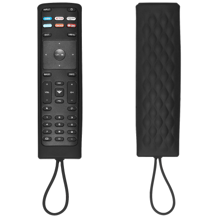 New Universal Remote for Vizio TV (All Models) Compatible with M656-H4 And All Vizio Smart TV LCD LED 3D HDTV - With Protective Silicone Case