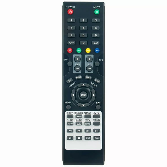 New Universal Replace Remote Control Fits for SuperSonic TV/DVD Combo SC-2412 SC-2212 SC-1312 SC-1912 SC-1512