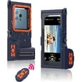 thumbnail image 1 of New Updated Extreme Waterproof Underwater Diving, Snorkel Phone Case with Bluetooth Remote Control for All iPhone (Max, Plus, S), Samsung, LG, Google, Android Up to 50Ft, 15M with Lanyard Blue&, 1 of 9