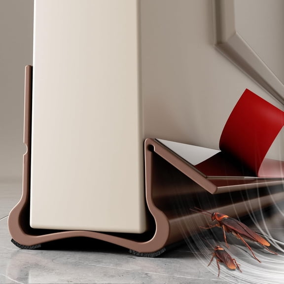 New Upgrade 36.6 inch Under Door Draft Stopper Free Cutting Length for Bottom of DoorUnder Door Noise StopperBrown