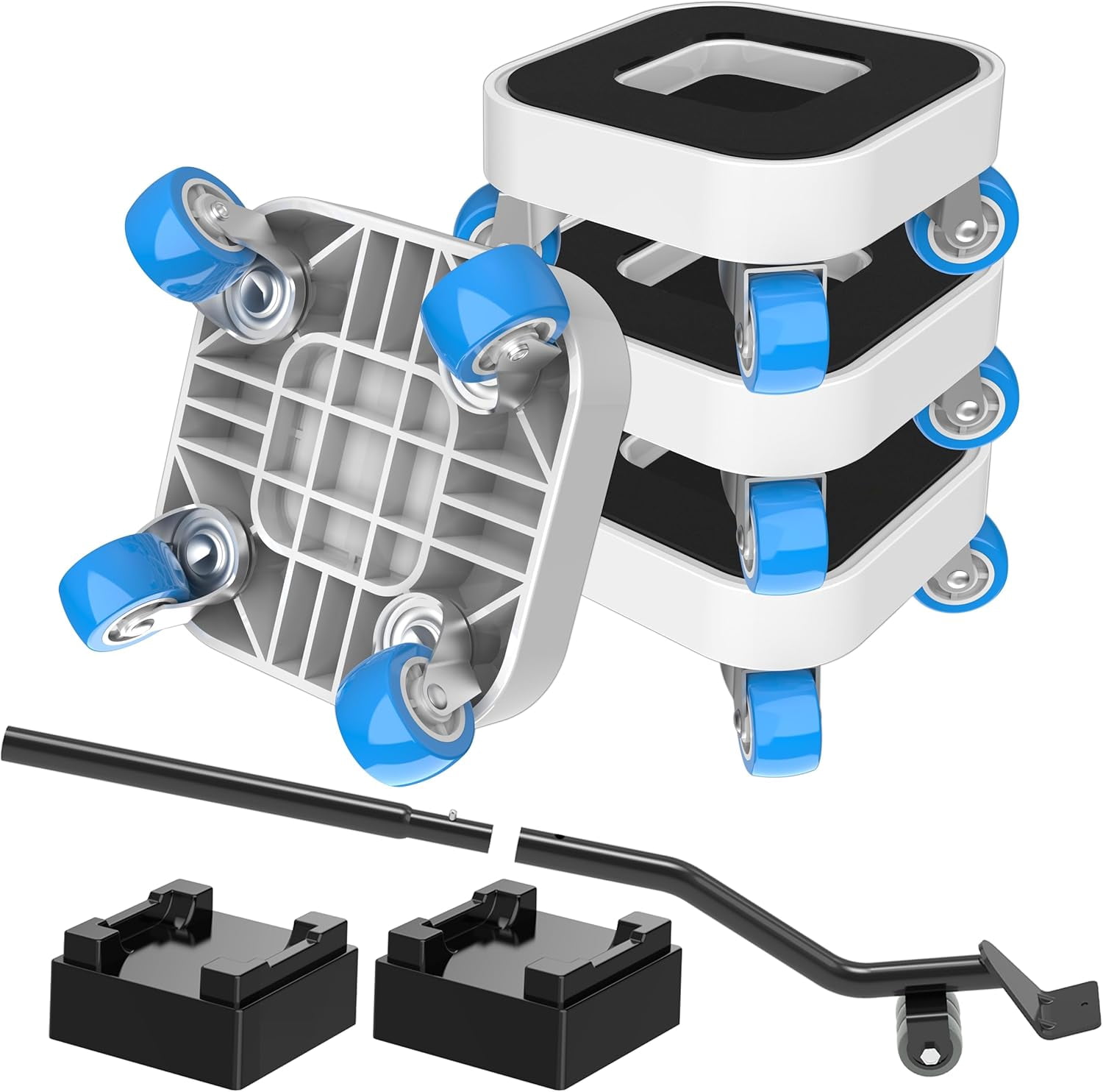 New Upgrade Furniture Sliders, Furniture Movers with Wheels, Furniture Lift Mover Tool Set with 360 °   Rotatable Wheels, Furniture Dolly for Moving Heavy Duty Sofa, Bed, Load Capacity Up to 750lb
