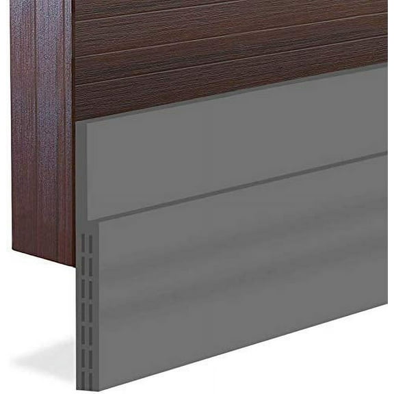 [New Upgrade] Huge Gap Door Draft Stopper,3.4" W Widened Door Sweep Seal Gap Up to 1.8" for Interior & Exterior Doors - Keeping Draft,Noise,Dust and Unwanted Animals Out,3.4" W x 39" L,Grey