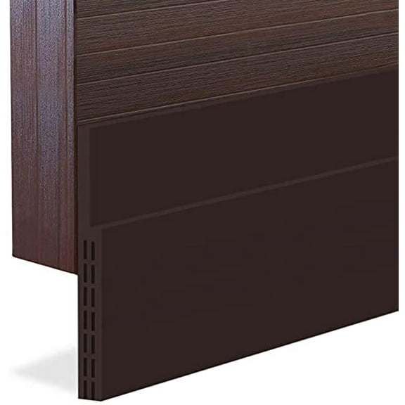[New Upgrade] Huge Gap Door Draft Stopper,3.4" W Widened Door Sweep Seal Gap Up to 1.8" for Interior & Exterior Doors - Keeping Draft,Noise,Dust and Unwanted Animals Out,3.4" W x 39" L,Brown