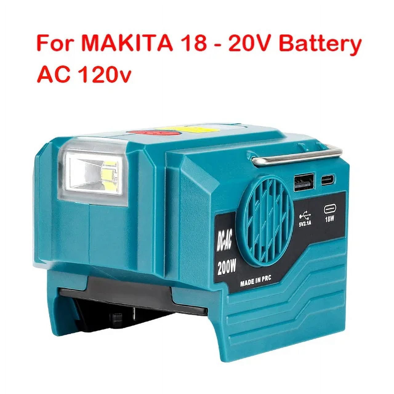 New Upgrade Portable Power Inverter 120-220V Outdoor Mobile Lithium Battery Inverter For Ma*kita 18V 20V Battery