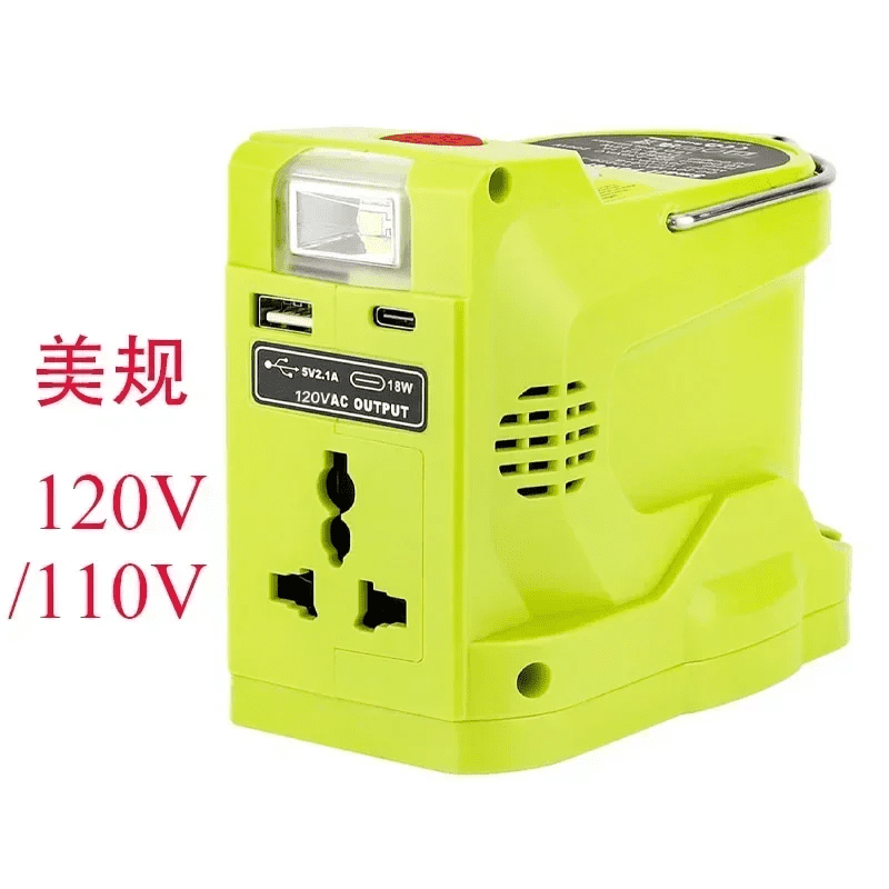 New Upgrade Portable Power Inverter 120-220V Outdoor Mobile Lithium Battery Inverter For Robi 18V 20V Battery