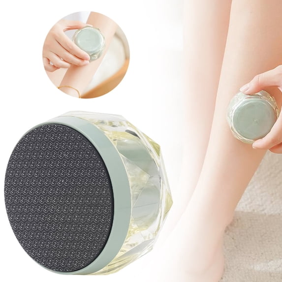 New Upgraded 2 in 1 Crystal Hair Remover - Reusable, Unisex, Smooth & Polished Hair Removal Stone, Nanocrystal Technology, Portable & Easy to Use, Perfect for Sensitive Skin Makeup Organizers