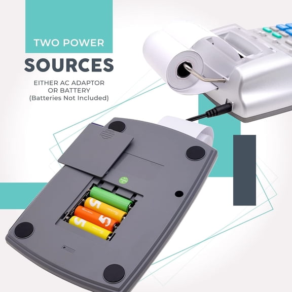 New & Upgraded 2025 Printing Calculator Adding Machine 10 Key, Desktop Home Office Calculator with Paper Roll Print Out, Accounting Business Finance