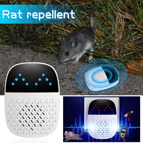 New Upgraded AI Smart Sonic Pulse Resonance Rodent Repeller, High Power Ultrasonic Mosquito & Pest Repellent for Indoor Home Warehouse Use
